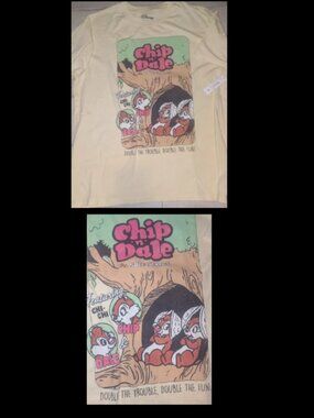NWT Disney Chip & Dale "Nutcrackers" T Shirt Mens Size L